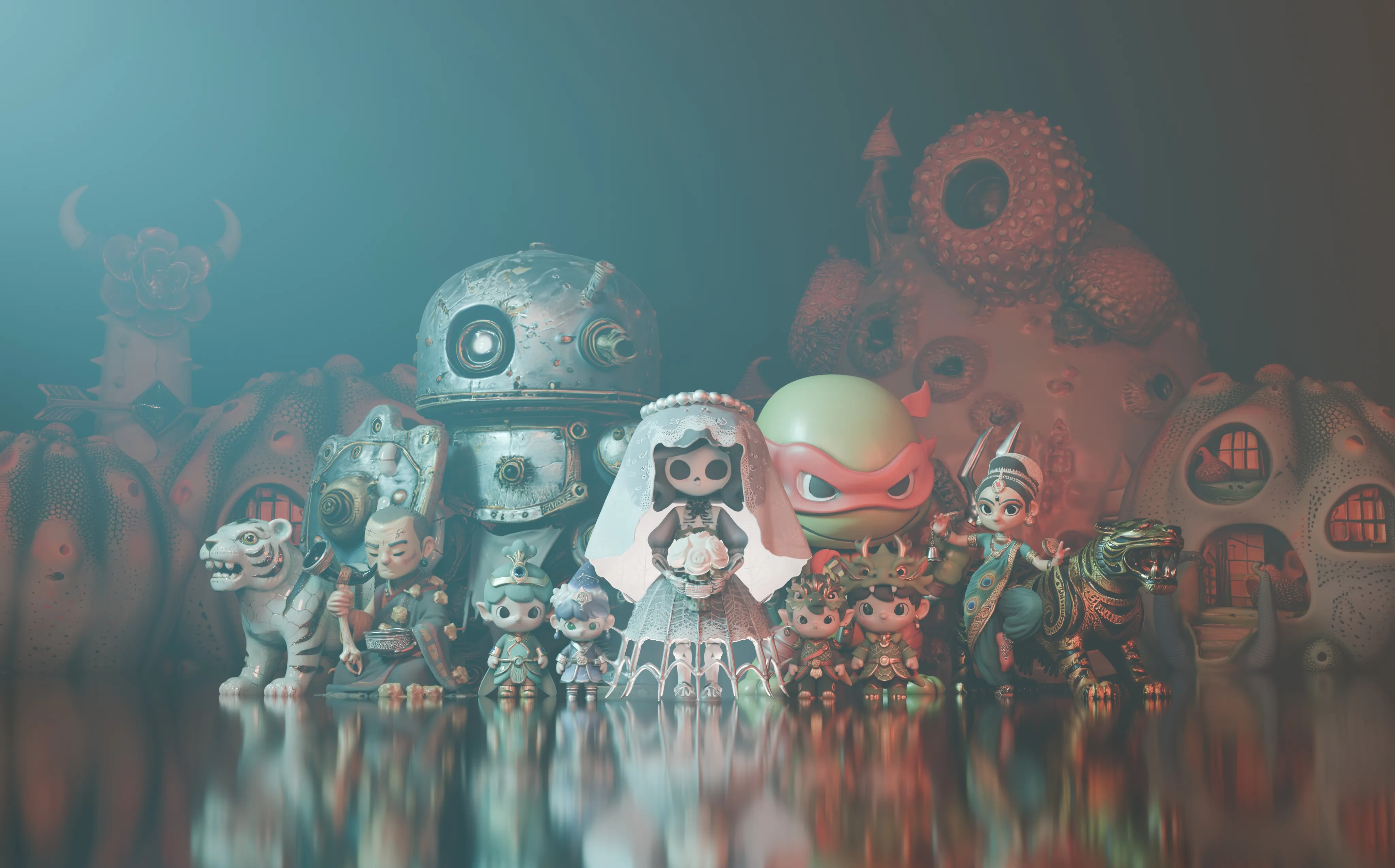 Hunyuan 3D generated models showcase